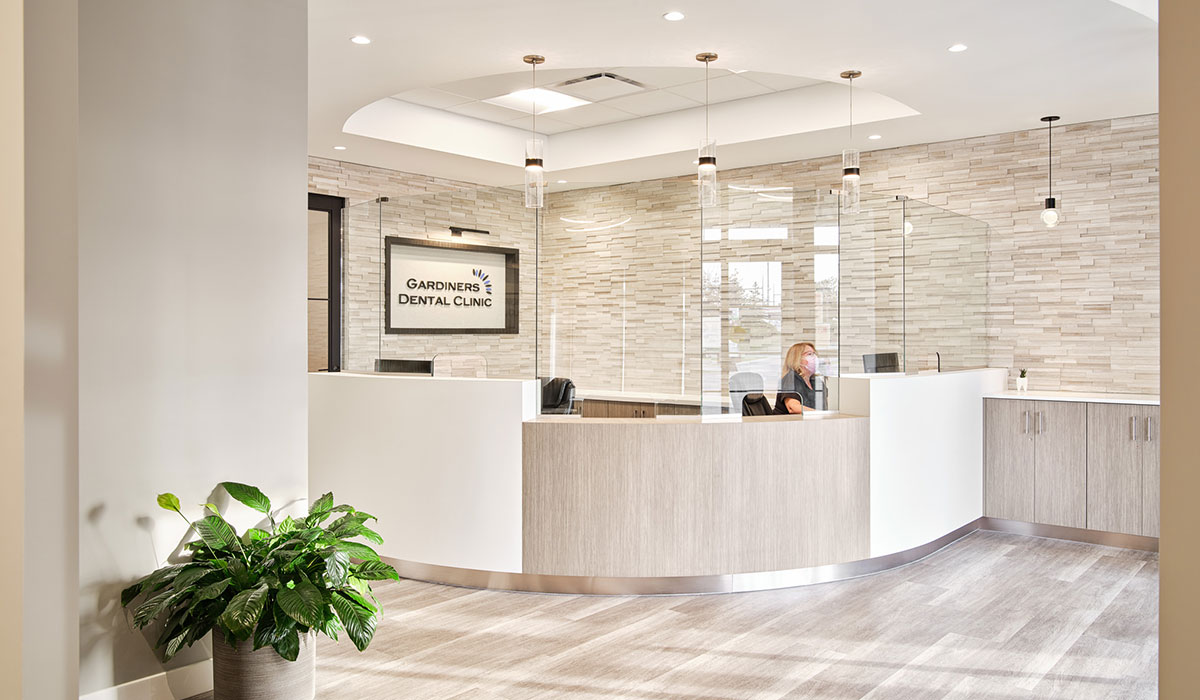 reception area at Gardners Dental Clinic