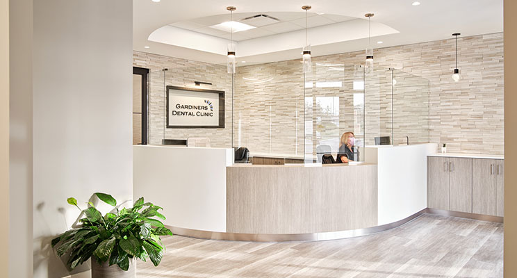 reception area at Gardners Dental Clinic